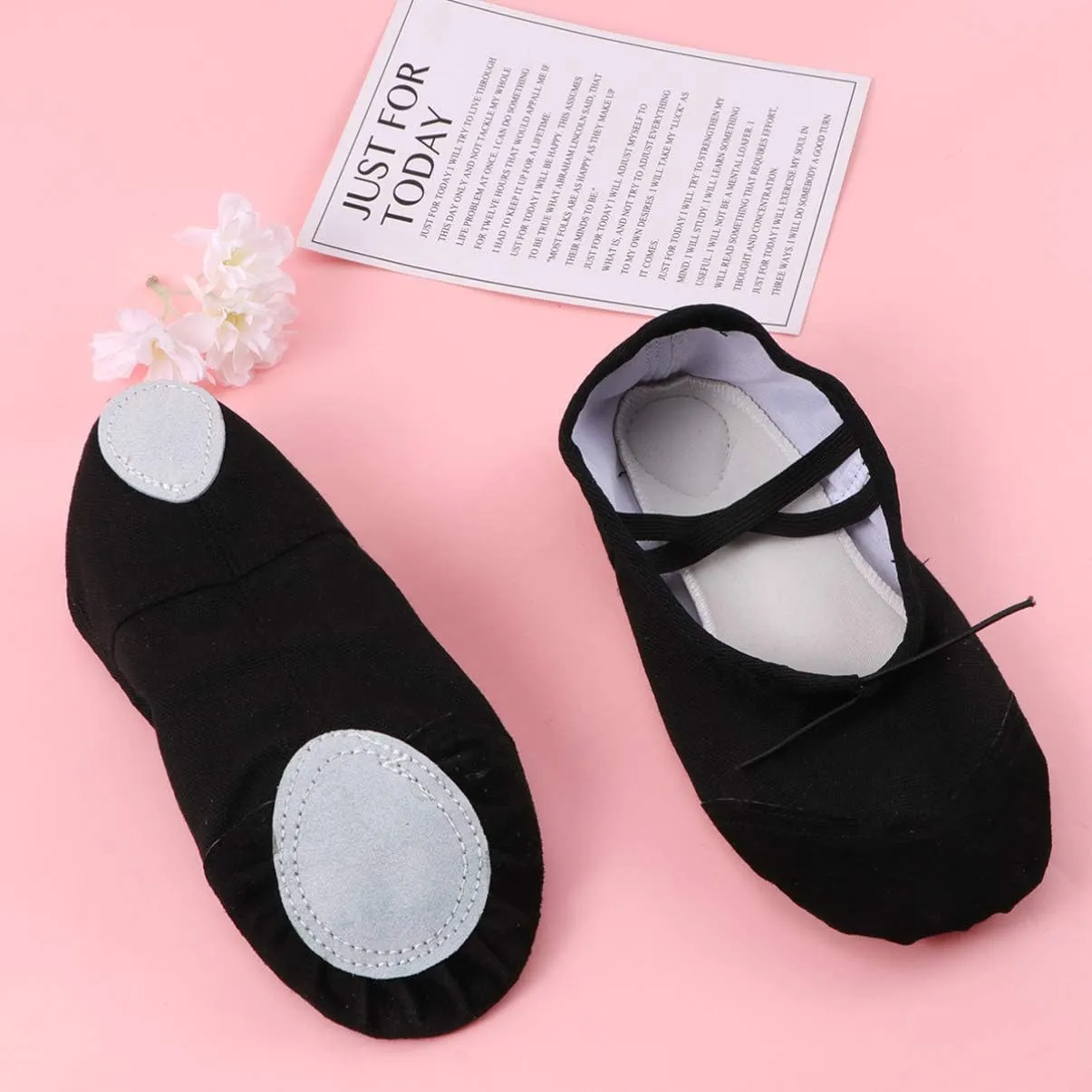 1 Pair Pocket Shoes Black Slippers for Women Ballet Flat Shoes Black Flat Shoes Girls Kids Ballet Shoes Ballet Slippers Flats Yoga Dancing Shoes Toddler Cat Paw