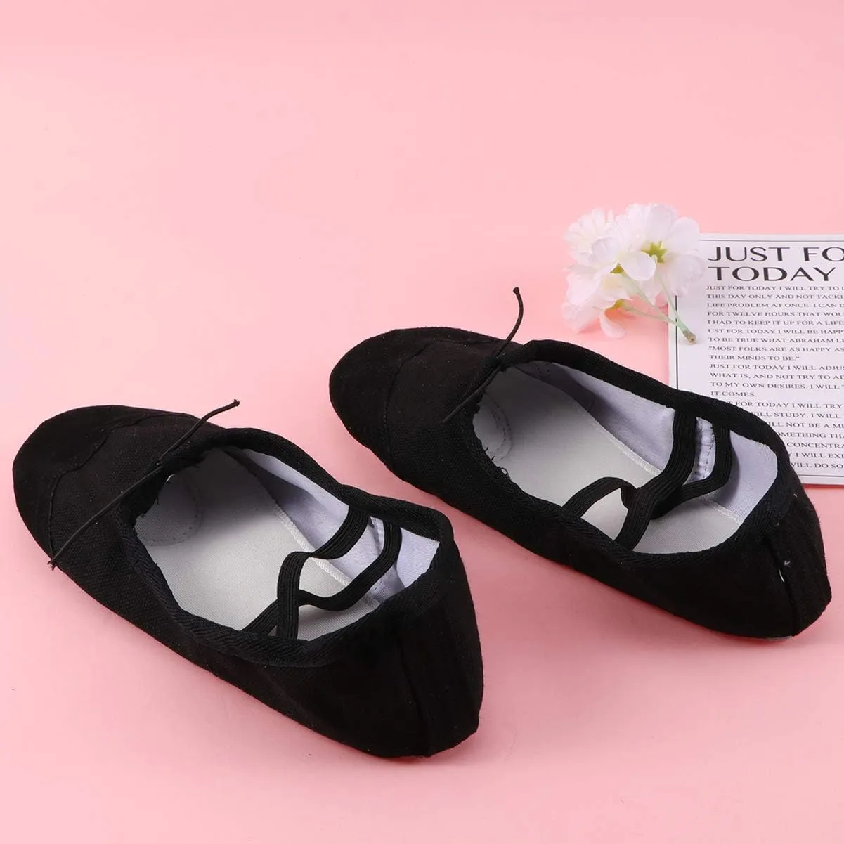 1 Pair Pocket Shoes Black Slippers for Women Ballet Flat Shoes Black Flat Shoes Girls Kids Ballet Shoes Ballet Slippers Flats Yoga Dancing Shoes Toddler Cat Paw