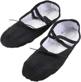 ARTIBETTER 1 Pair Dancing Shoes Black Dress Flats for Women Non Skid Slippers for Women Ballet Flat Shoes Dancewear Shoes Dancing Canvas Slippers Dance Shoes Miss Yoga Jazz Shoes