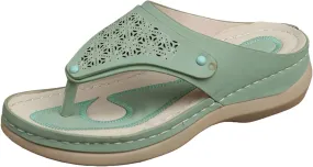 Avylays Orthopedic Sandals for Women 2025 Open Toe Summer Walking Slides Sandals Comfort Casual Cushion Wedge Sandals