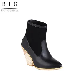 Bigsizeheels American street boots - Black