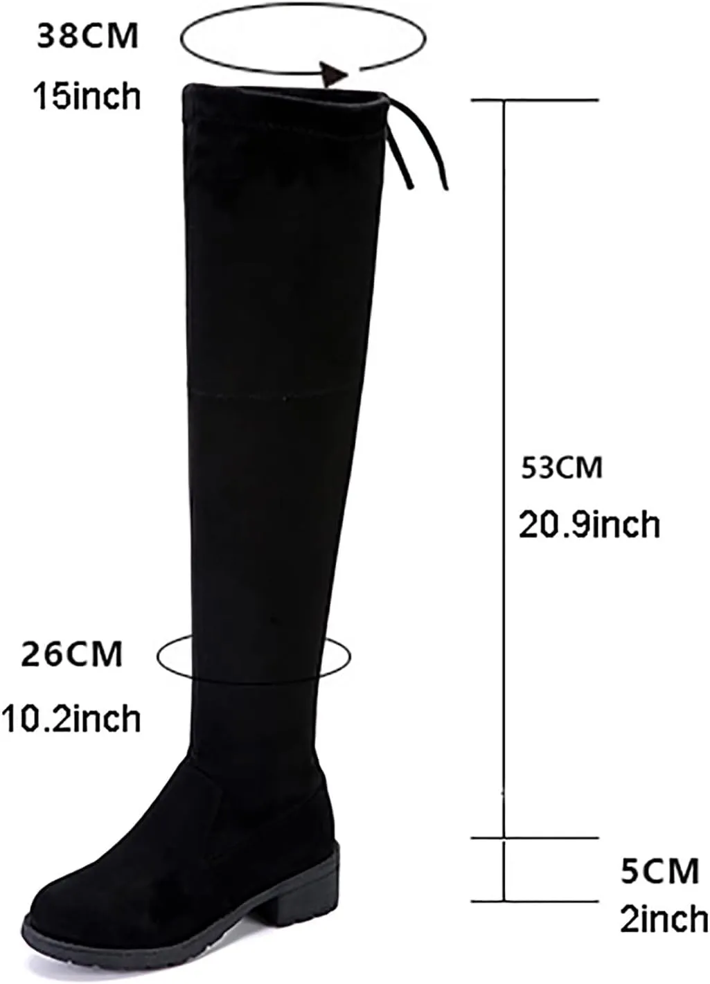 Combat Boots Womens Lug Sole Over Knee Boots Strappy Suede Thigh High Boots Knee High Boots Tall Bootie
