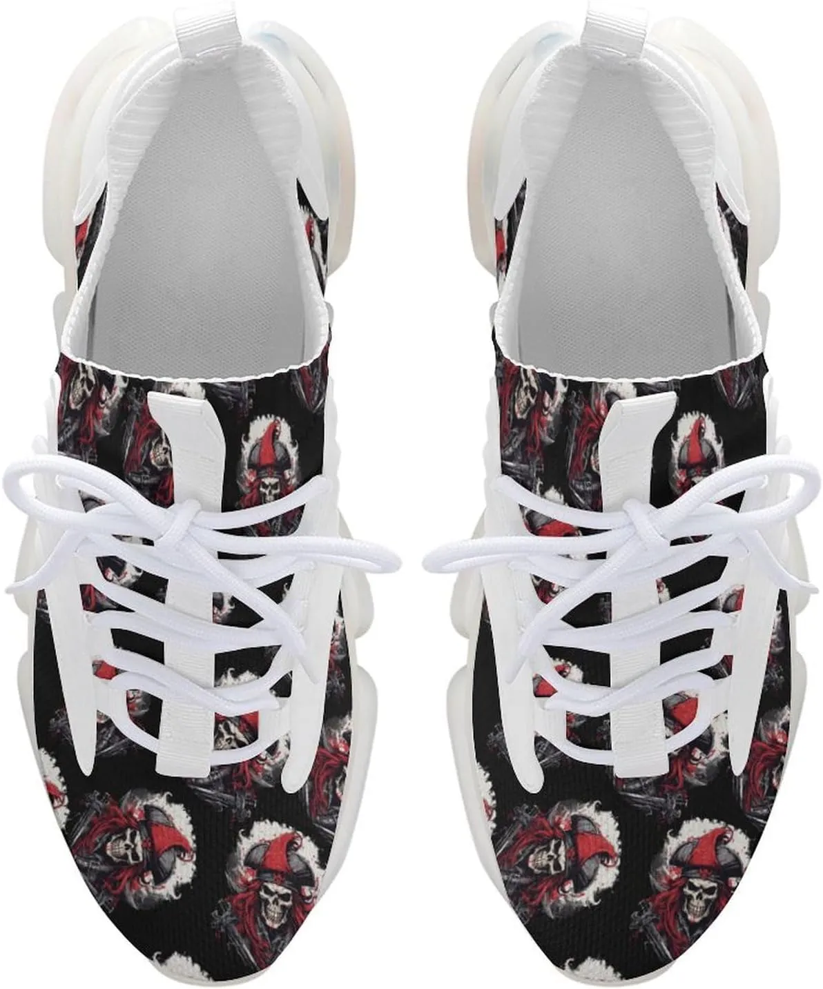 Jolly Piratees Roger Mens Sneakers Running Shoes Lightweight Athletic Shoes for Jogging Walking Gym