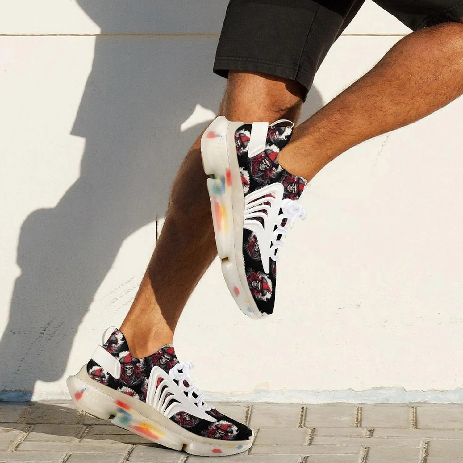 Jolly Piratees Roger Mens Sneakers Running Shoes Lightweight Athletic Shoes for Jogging Walking Gym
