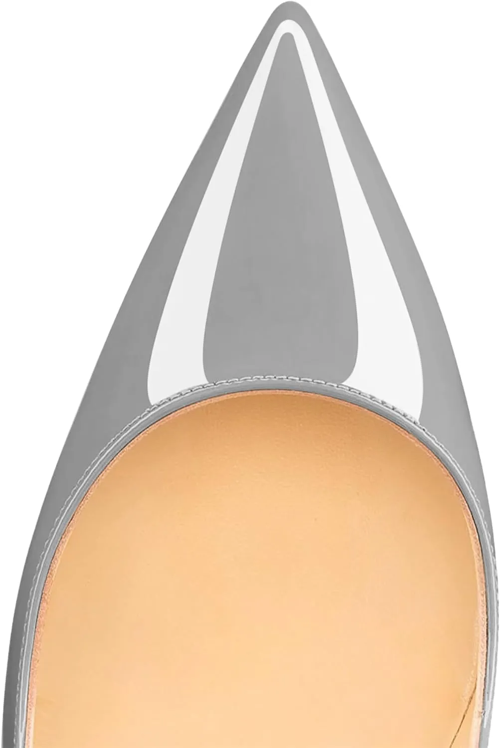 Joseywade Womens High Stilettos Heels Pointed Toe Pumps Slip-on 5 Inch Sky High Slim Thin Heel Dress Shoes