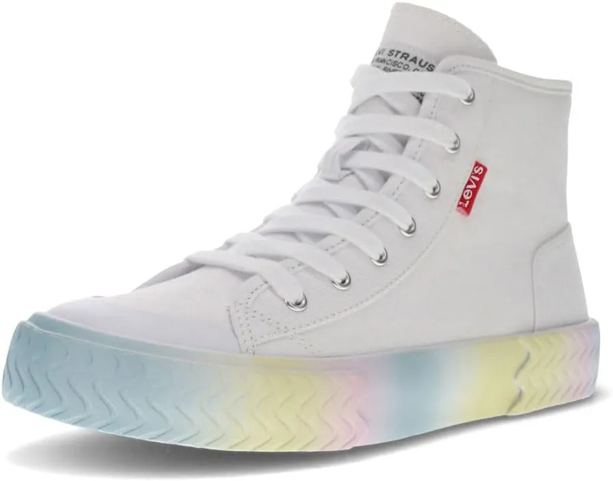 Levi's Women's Casual Sneaker, White/Multi, 7.5