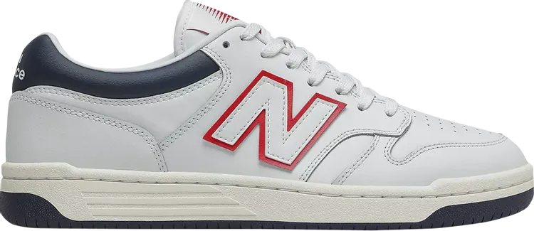 New Balance 480 'White Navy' sneakers, white