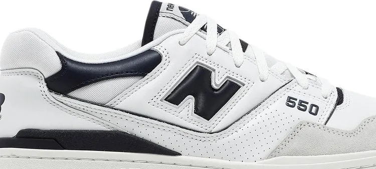 New Balance 550 'White Navy' sneakers, white