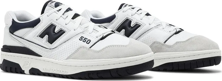New Balance 550 'White Navy' sneakers, white