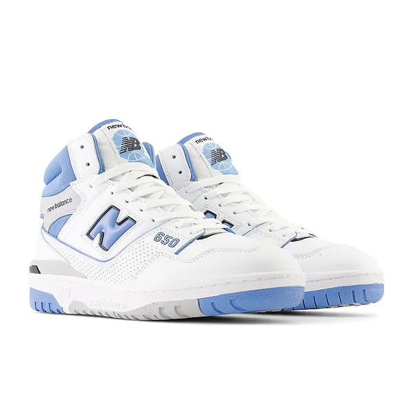 New Balance 650 'White Heritage Blue' sneakers, white