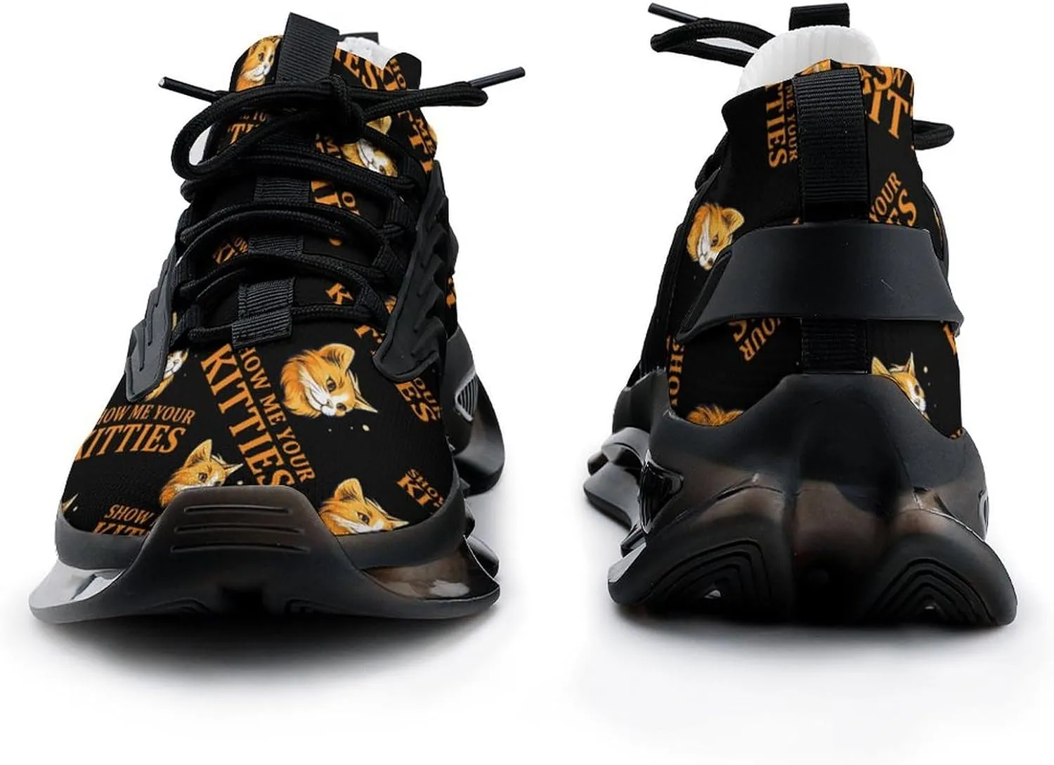 Show Me Your Kittie's Mens Sneakers Running Shoes Lightweight Athletic Shoes for Jogging Walking Gym