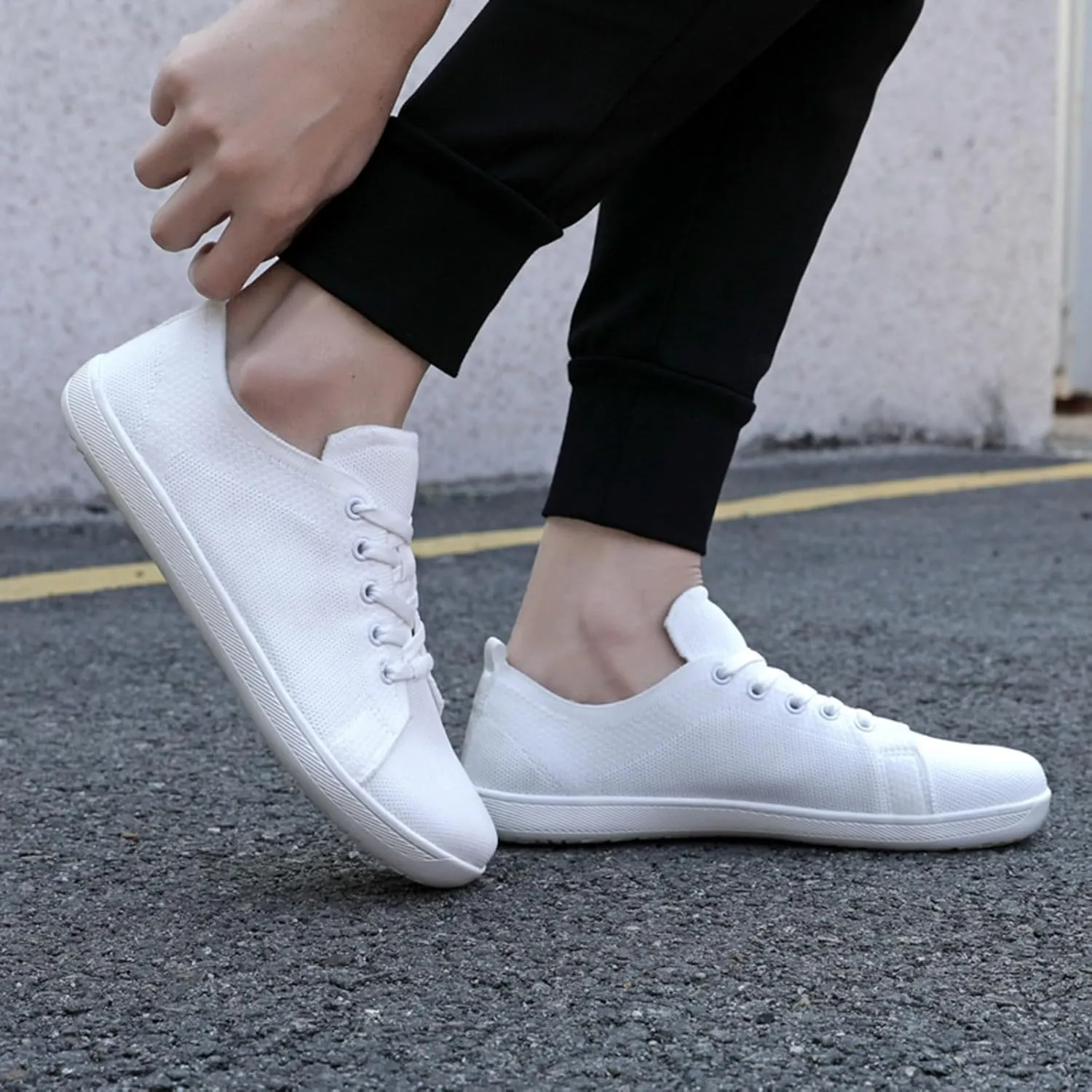 Womens Walking Shoes Men Elderly Casual Comfort Walking Shoe Safety Flats Non-Slip Hook and Loop Sneakers