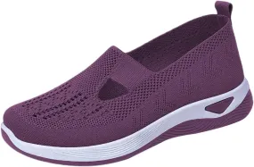 Women's Woven Orthopedic Breathable Soft Walking Walking Shoes Women Jogging Dress Casual Shoes Waterproof Sneakers Slip On Tennis Shoe White Loafers